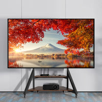 Support TV sur Pied 40-75" – Roulettes Amovibles, Hauteur Réglable, Charge 80 kg, Écran 40 à 75 Pouces