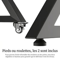 Support TV sur Pied à Roulettes 65-100" – Hauteur Réglable, Charge 100 kg, Écran 65 à 100 Pouces